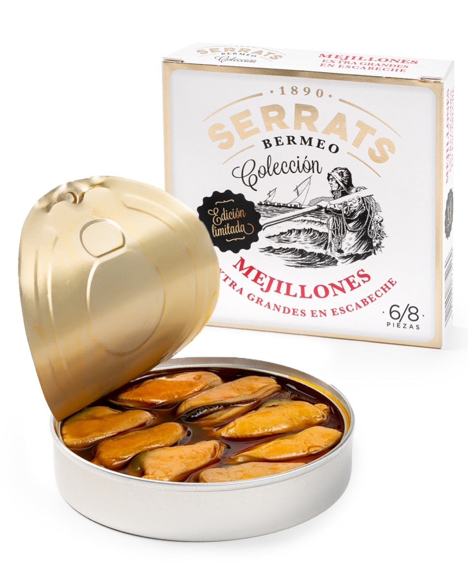 Moules marinées EXTRA GRANDES. 6/8 pièces. "Édition limitée".