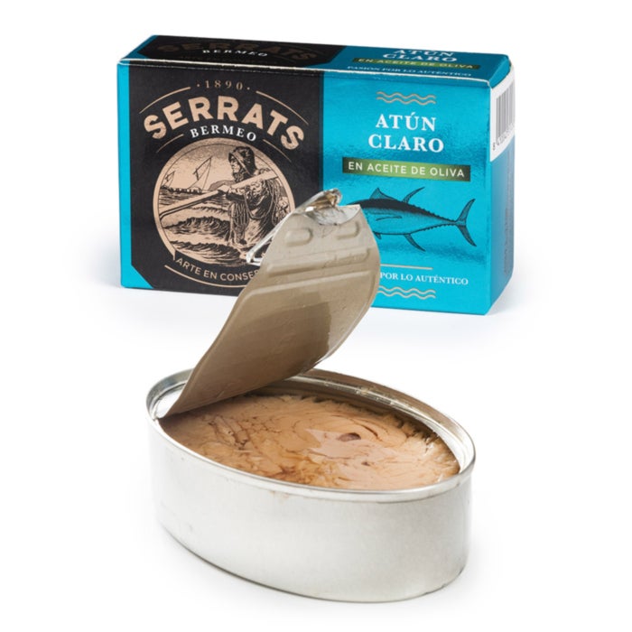 Thon Albacore à l’huile d’olive. Conserve de 112g.