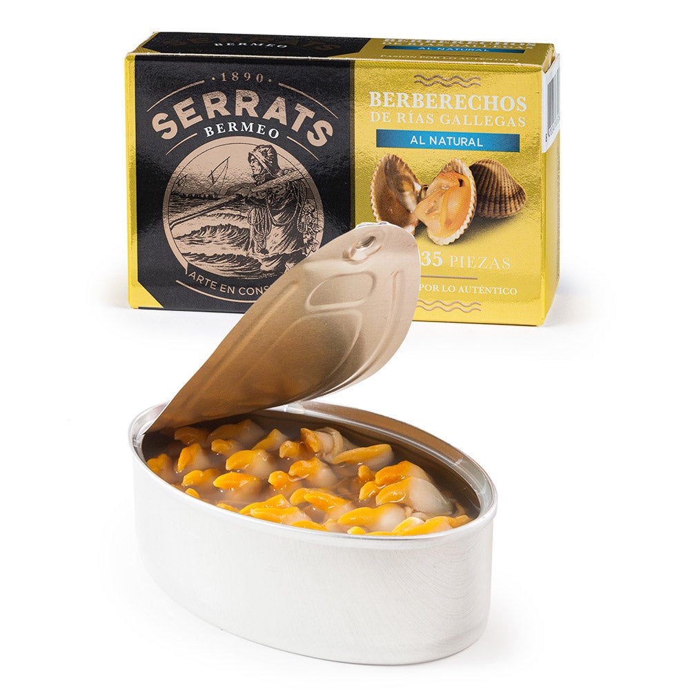 Coques des Rías Gallegas au naturel. 30/35 pièces.