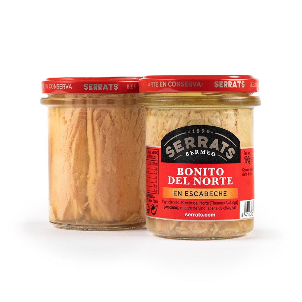 Bonito del Norte en Escabeche. Frasco 190g.