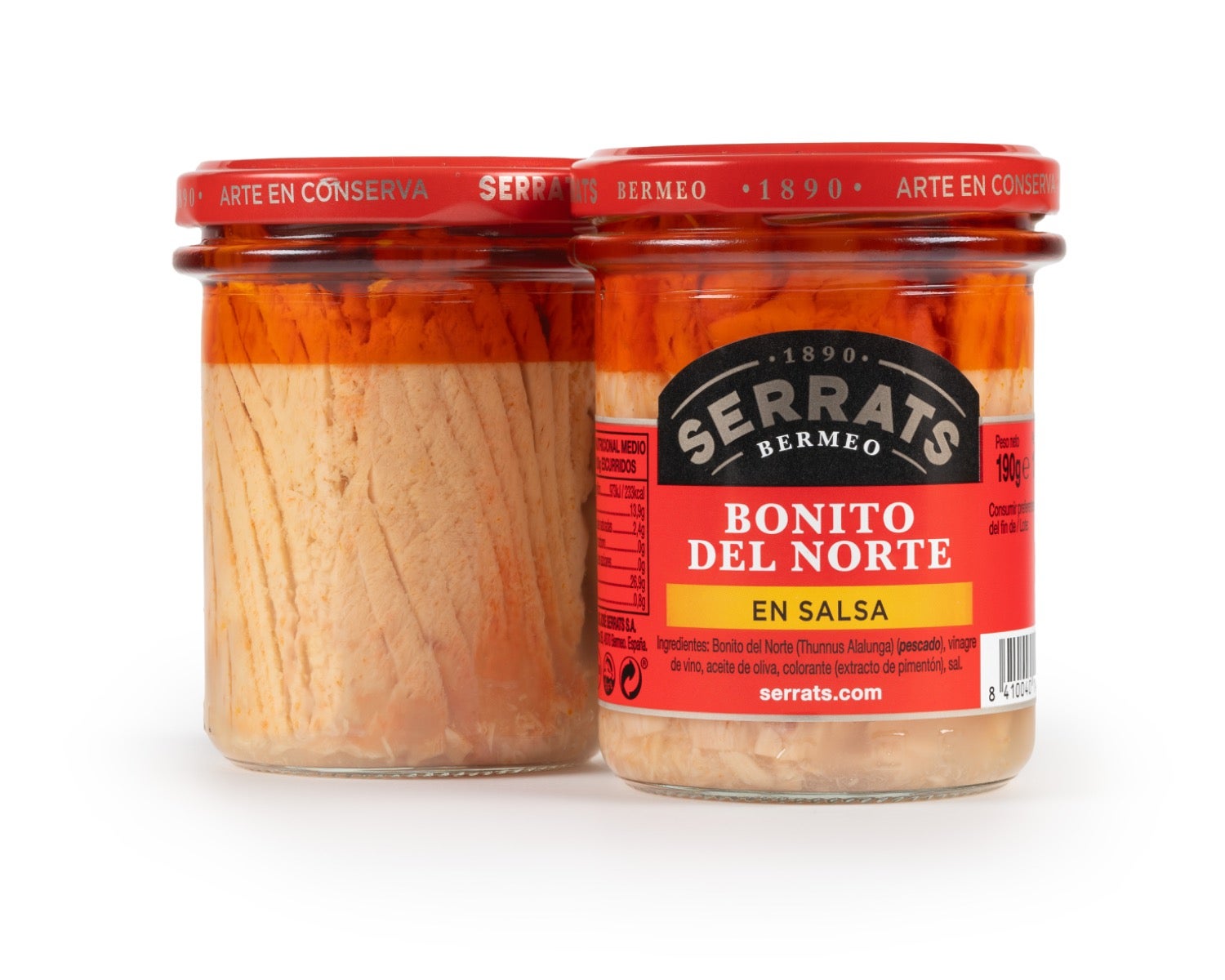Bonito del Norte en Salsa. Frasco 190g.
