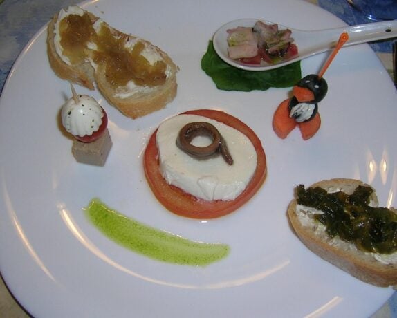 Mix de canapés navideños