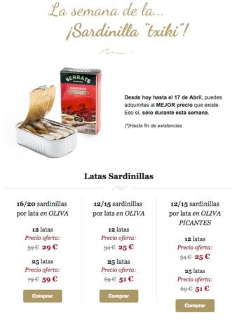 Sardinas en conserva