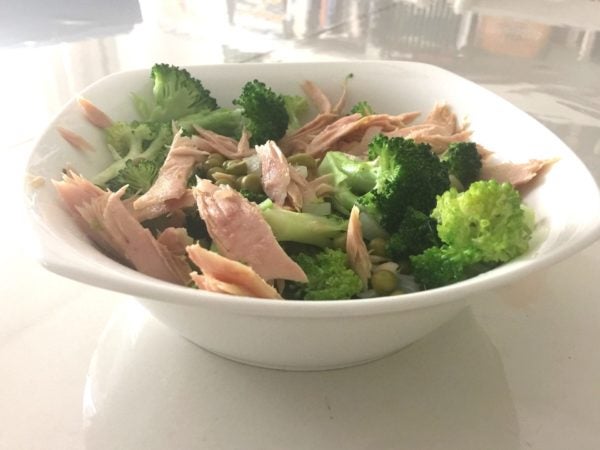 Ventresca de bonito con verduras