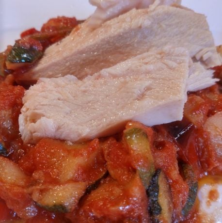 Fritada de verduras con atún