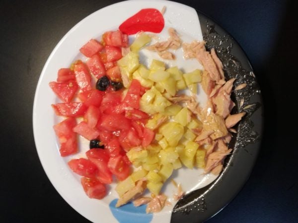 recetas para niños, ensalada pez