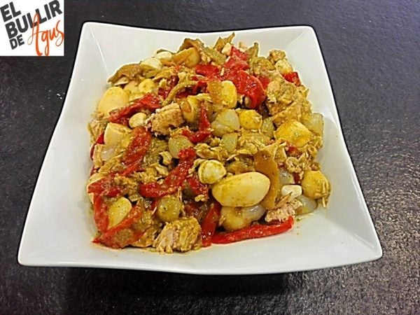 Ensalada Marmitako con cogote