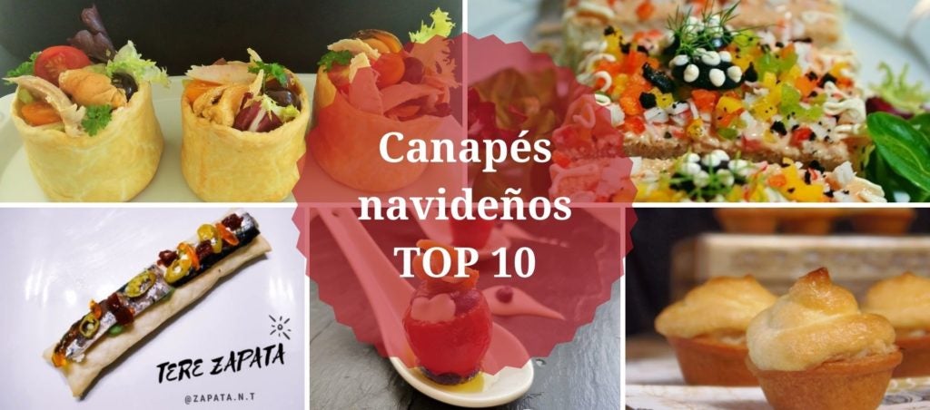 Canapés de Navidad: Top 10