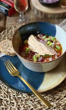 Ensalada de pimentos asados y ventresca