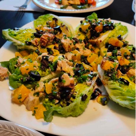 Ensalada de naranja y bonito del norte