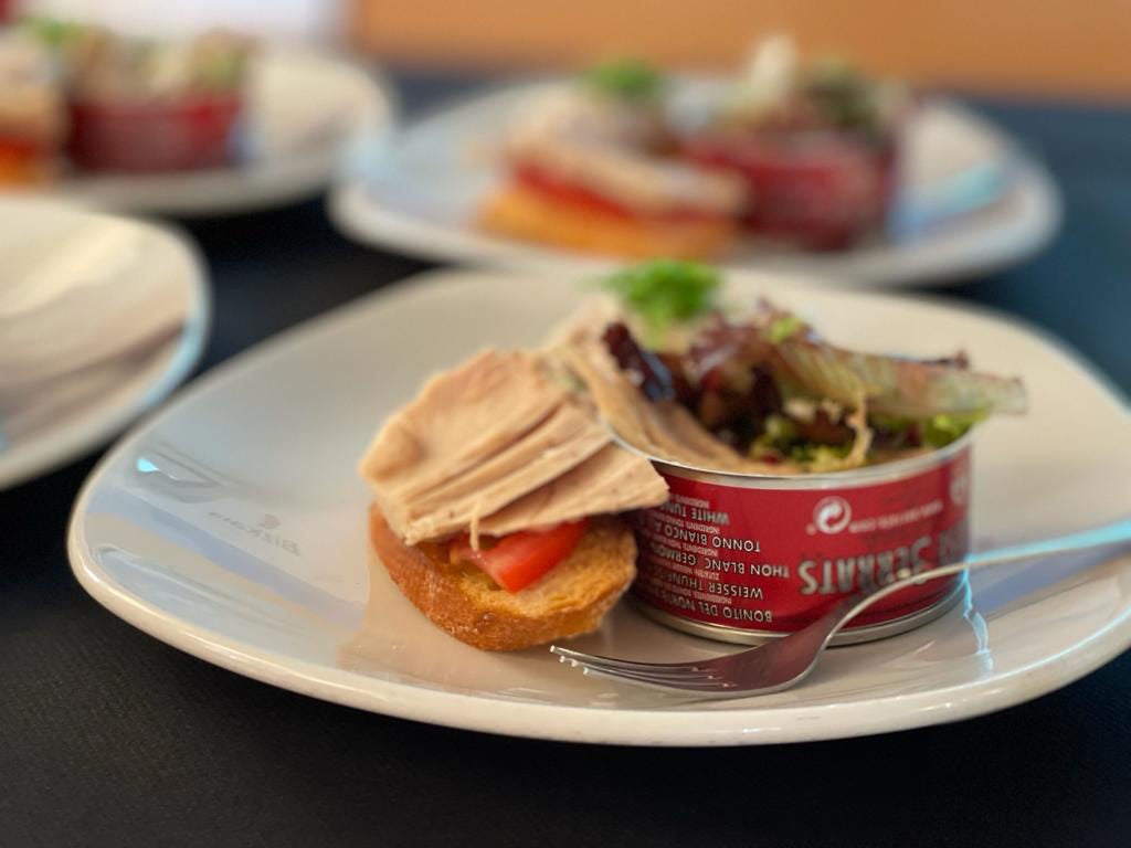 Uno de los pintxos degustados en la actividad Tuna Tasting