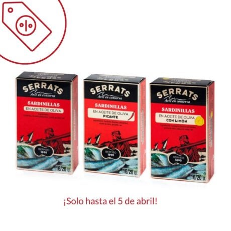 Surtido de sardinillas en lata en oferta hasta el 5 de abril