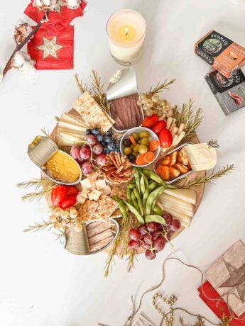 Tabla de aperitivos para Navidad