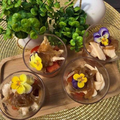 Tartar de tomate con ventresca