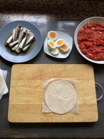 Ingredientes para las empanadillas de Navidad