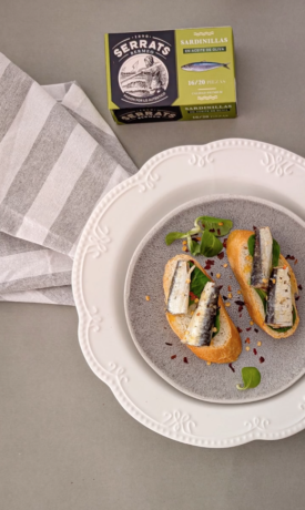 tosta de sardinillas