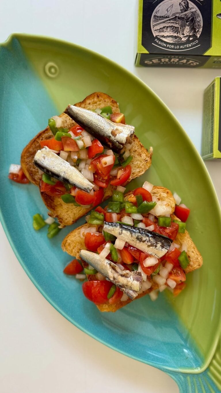 tosta de sardinillas con brioche