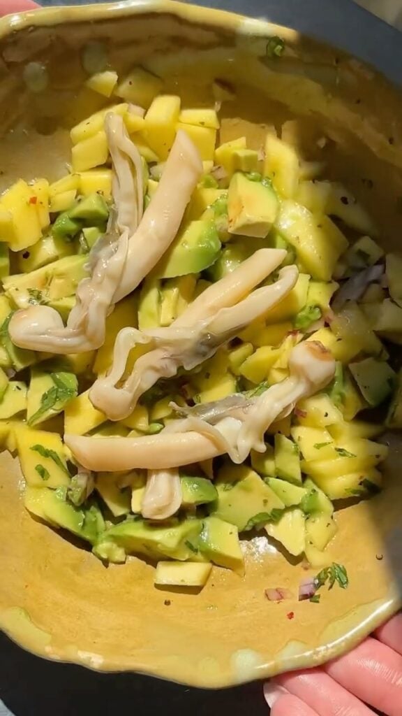 Receta ceviche navajas