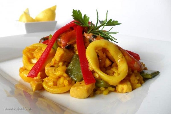 Paella con mejillones extra grandes de Conservas Serrats