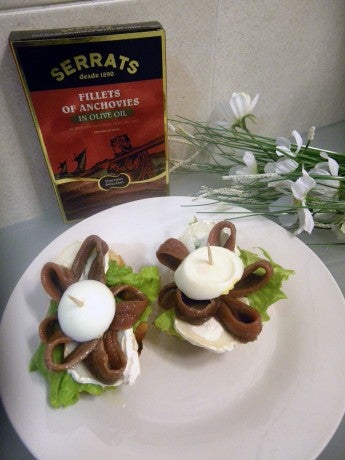 Pintxos Primavera de anchoas Serrats