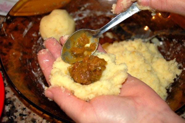 Relleno para las patatas rellenas de atún claro de Conservas Serrats