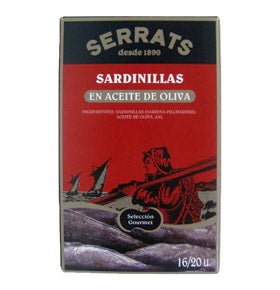 Sardinillas en Aceite de Oliva de Conservas Serrats