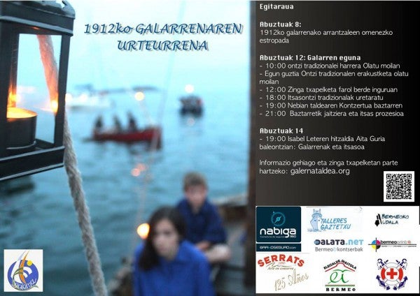 Cartel del aniversario de la galerna