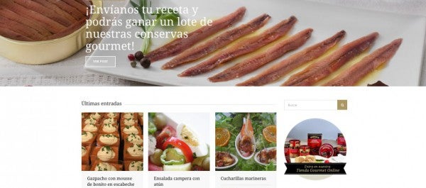 Detalle del nuevo blog