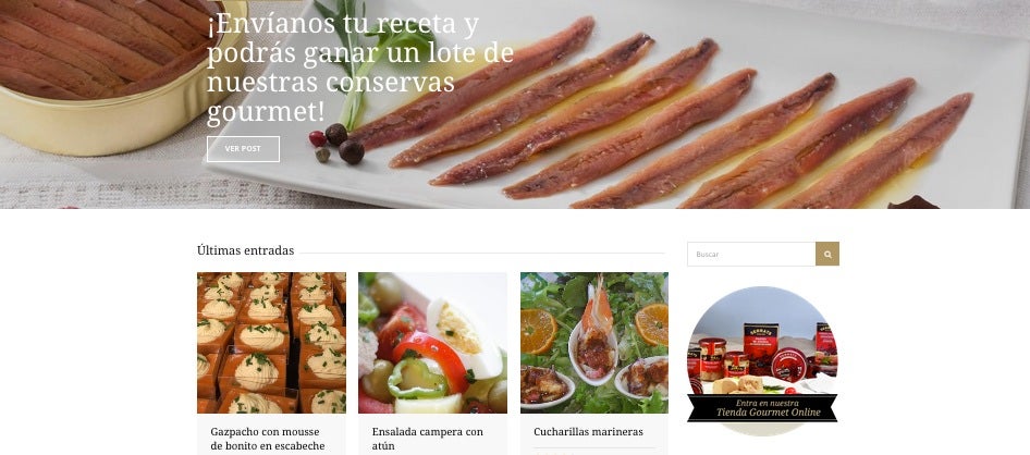 Detalle del nuevo blog