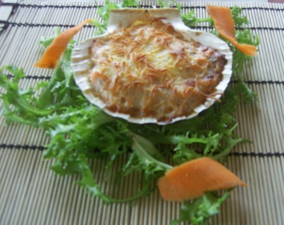 Concha de atún y mejillones