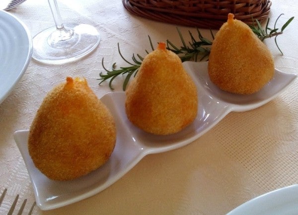 Croquetas de arroz y bonito del Norte