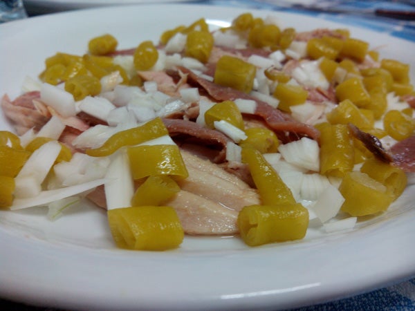 Ensalada ventresca anchoa
