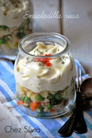 Ensaladilla rusa en frasco