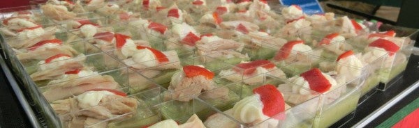 Pintxos de guacamole con Bonito del Norte