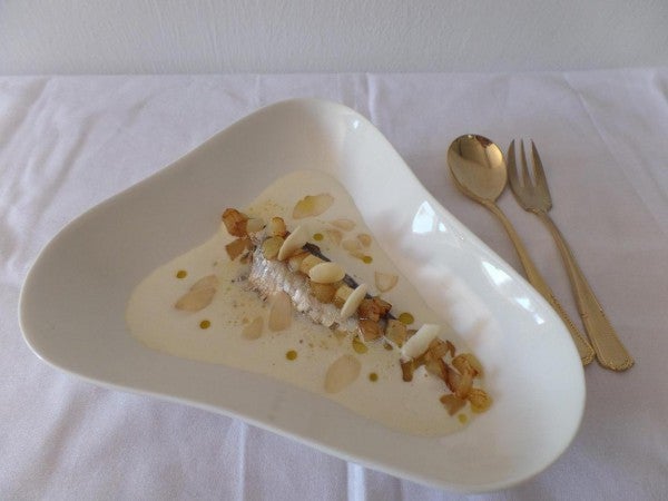 Sardinilla con ajoblanco