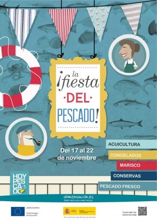 Cartel de la fiesta del pescado