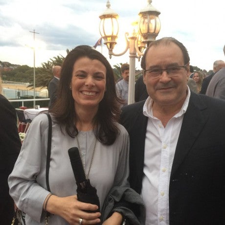 Esperanza Serrats con Hilario Arbelaitz