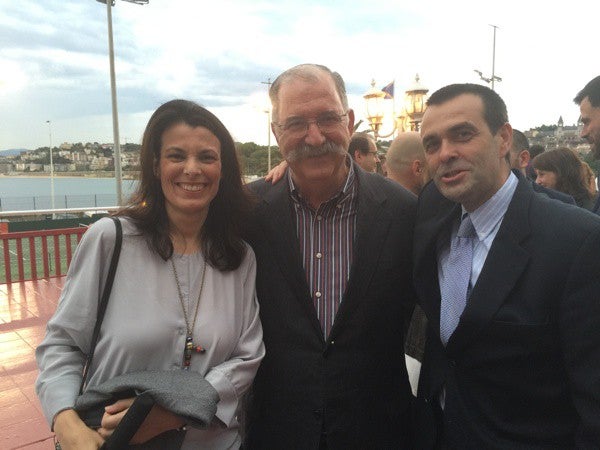 Esperanza e Ignacio Serrats con Pedro Subijana