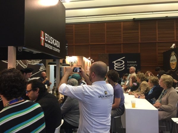Showcooking en San Sebastián Gastronomika 2016