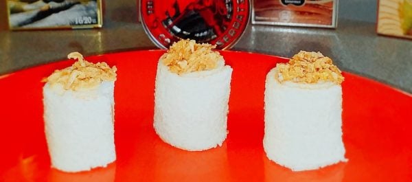 Sushi de pan blanco con Bonito del Norte
