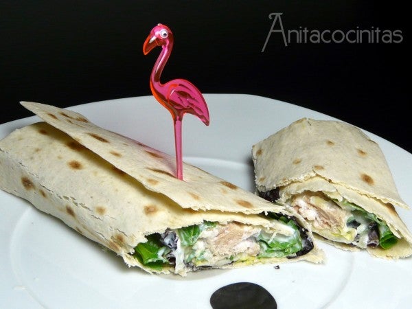 wrap de atun y tzatziki